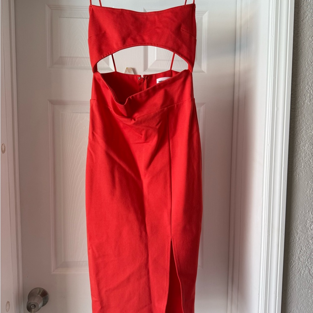 Superdown Coral Sheath Cocktail Dress